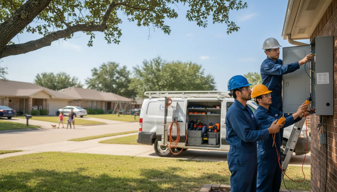 Certified electrician providing emergency electrical services in Albany, TX